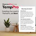 TempPro Refrigerator Thermometer 2 Pack with Large Backlit LCD Display, Waterproof Freezer Fridge Thermometer with Max/Min Record, Easy Battery Replacement for Room, Cooler (Previously ThermoPro)