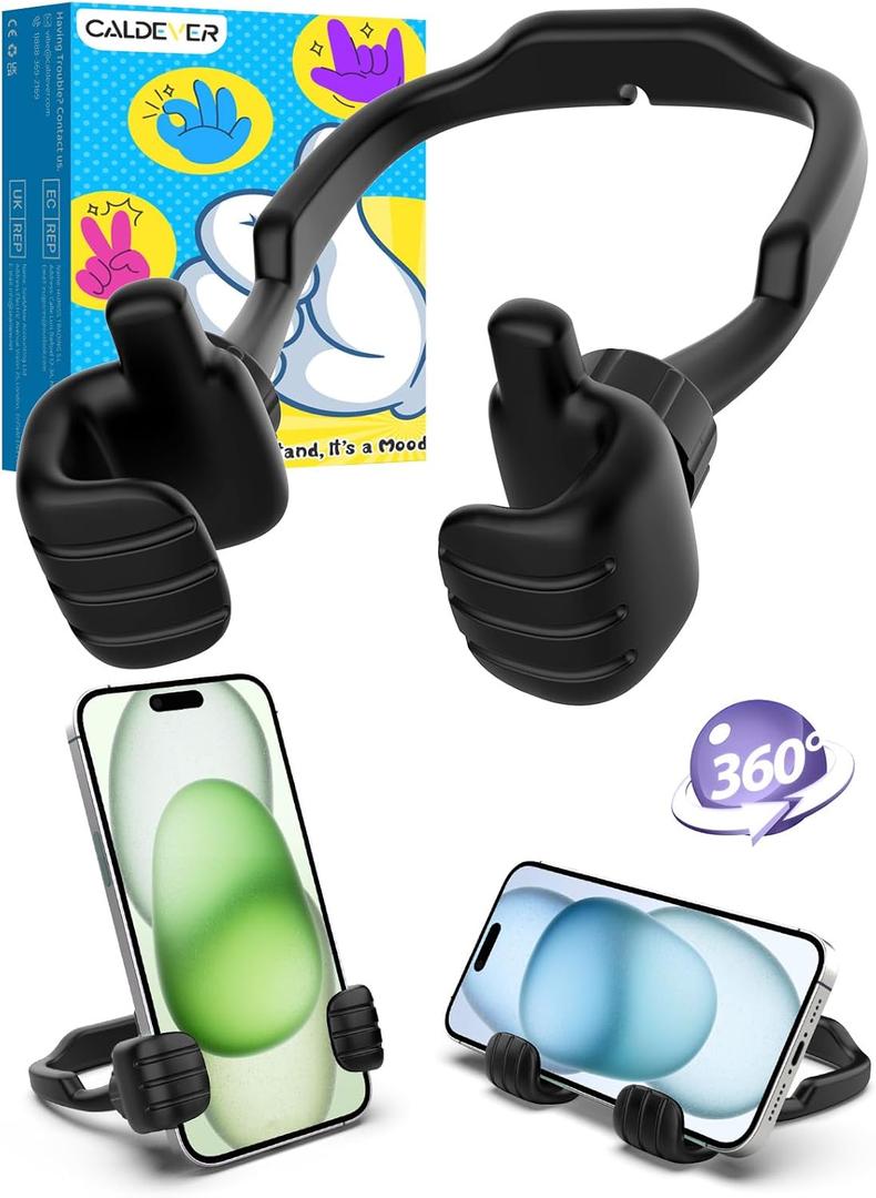 Easter Basket Stuffers for Teens Boys Girls Adults Gifts: Thumbs Up Lazy Phone Stand Cell Phone Holder for Desk Kids Teenage Men Women Funny Cool Gadget Stocking Stuffers Ideas Essentials Easter Gifts