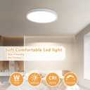 4PK Dimmable 15.8 Inch Led Ceiling Light Flush Mount, 34W, 3060LM, 3000K/3500K/4000K/5000K/6500K CCT, 0.98" Super Slim Close to Ceiling Round Flat Panel Light for Hallway,Kitchen ect, White