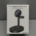 2026 3 in 1 Wireless Charging Station for Apple MagSafe Charger, 15W Fast Magnetic Mag-Safe Charger Stand for iPhone 17 16 15 14 13 12 17e Apple Watch AirPods Series, Gifts for Men (Black)