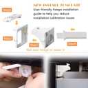 Vmaisi Adhesive Magnetic Cabinet Locks (12 Locks and 2 Keys)