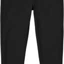 Nautica Boys' Big School Uniform Jogger Pants, Elastic Waistband with Drawstring Closure, Stretch Twill Fabric, Black, 14-16