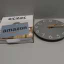 cicininc Wall Clock, Gray Silent Non-Ticking, Decorative Battery Operated Wall Clocks for Bedroom, Kitchen, Home, Office, School, Hotel (8 Inch)