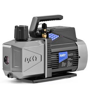 Orion Motor Tech 14.4 cfm 2 Stage Vacuum Pump, 1.5 hp Rotary Vane HVAC Vacuum Pump with 1.5 Micron Ultimate Vacuum, AC Vacuum Pump for R134a R22 R410A