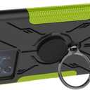 Case for Infinix Note 12 Turbo Case Cover,360Rotatable Kickstand Dual Layer Shockproof Case for Infinix Note 12 G96 / Note 12 Turbo X670 Case Green