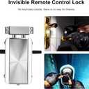 Geevorks Remote Control Electronic Intelligent Door Lock, Smart Wireless,Electronic Deadbolt Anti-Theft Smart Hidden Door Lock,with 4 Remote Control,Keyless Access Control System for Home