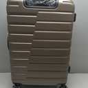 Coolife Luggage Suitcase Carry-On Spinner TSA Lock USB Port Expandable (Only 28) Lightweight Hardside Luggage (Gray, L (28 In))