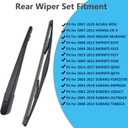 Rear Window Wiper Arm & Blade Replacement for Honda CR-V 2007-2011, Acura MDX 2007-2020, Nissan Murano 2009-2010, Factory OE Style Rear Windshield Wiper Arm & Blade Set 76720-SWA-003
