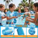 Automatic Electric Water Gun for Adults and Kids, Blue with LED Lights