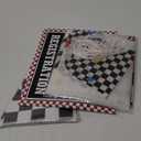 Tiamon Racing Car Party Decorations Set 9 Racing Party Signs 2 Black and White Checkered Flags Pennant Banner 1 Welcome Race Fans Banner Backdrop Race Car Birthday Supplies