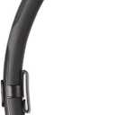 Mares Dual Snorkel Soft Tube for Scuba Diving, Snorkeling, Freediving, Spearfishing with Hypoallergenic Silicone Mouthpiece (Black)