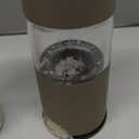 LARS NYSØM Salt and Pepper Grinder Set Manual, Stainless Steel Salt and Pepper Mills with Adjustable Ceramic Grinder I Design Spice Shakers (Brown/Beige)