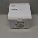 LONFFERY Tea Kettle, 2.5 Quart Whistling Tea Kettle, Tea Pots for Stove Top Food Grade Stainless Steel with Wood Pattern Folding Handle - White