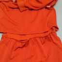 SENSERISE Womens Jumpsuits Casual Long Sleeve One Piece Jumpsuit Wide Leg Mock Neck Airport Travel Outfits with Pockets (Medium, Red)