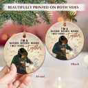 Welding Christmas Ornament 2025 - Patriotic Welder Gift for Men, Ironworker, Metal Worker - Welder Ornament for Men, Women, Dad, Brother, Husband, Ceramic Blue Collar Pride Holiday Decor Gifts