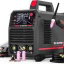 YESWELDER 205A Tig Welder with Pulse Large LED Display, STICK/DC TIG/PULSE TIG 3 In 1, 110&220V Dual Voltage TIG Welding Machine TIG-205P