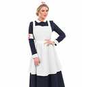Fun Shack Florence Nightingale Costume - Civil War Nurse Apron, Vintage Nurse Uniform (Small)