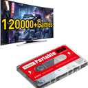 Kinhank 2TB Game Hard Drive, Built-in 120000+ Games, Batocera 33 System, External Hard Drive Compatible with Mac OS/Linux/Windows XP/7/8/10/11, Portable HDD, USB 3.0