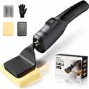 Electric Grill Brush - Bristle Free Grill Brush for Outdoor Grill, Cordless BBQ Grill Cleaner with 3 Heads, Rechargeable 240 Mins Runtime Barbecue Grill Cleaning Brush (Gray)