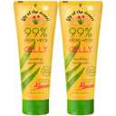 Lily Of The Desert Gelly Moisturizer - 99% Organic Aloe Vera Gel for Skin, After Sun Care with Aloe, Vitamin E Oil, and Vitamin C for Sunburn Relief, 8 Fl Oz (Pack of 2)