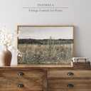 InSimSea Framed Canvas Wall Art Vintage Decor, Wildflower Field Vintage Wall Art Canvas Prints, Modern Farmhouse Bathroom Home Wall Decor, 16"x24"