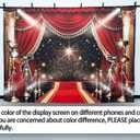 7x5ft Red Carpet Backdrop Glitter Spotlight Fashion Show Movie Night Stars Photography Background Graduation Wedding Birthday Party Decorations Photo Banner Props