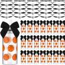 Skylety 20 Set Basketball Senior Night Party Favors 20 Pcs 13.5 oz Plastic Reusable Tumbler Cups with Lid and Straw 20 Pcs Bracelets for Basketball Team Senior Night Gifts Sports Party Decoration (Black)