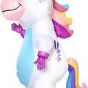 Gootus Inflatable Unicorn Costume for Adult - Funny Halloween Inflatable Costumes for Men Women, Blow Up Costume for Halloween Party Cosplay, One Size
