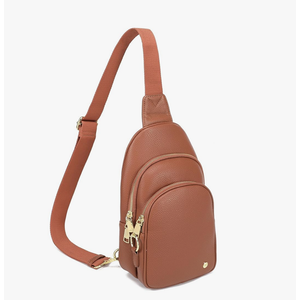 INICAT Crossbody Sling Bags Fanny Packs Leather Purses Chest Bag for Women