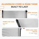 Autoexact Radiator for 2007-2018 Nissan Altima 2.5L, 3.5L, for 2007-2011 Nissan Altima 2.5L FHEV model, Engine Radiator Replacement for 2009-2023 Nissan Maxima 3.5L Aluminum Radiator Assembly