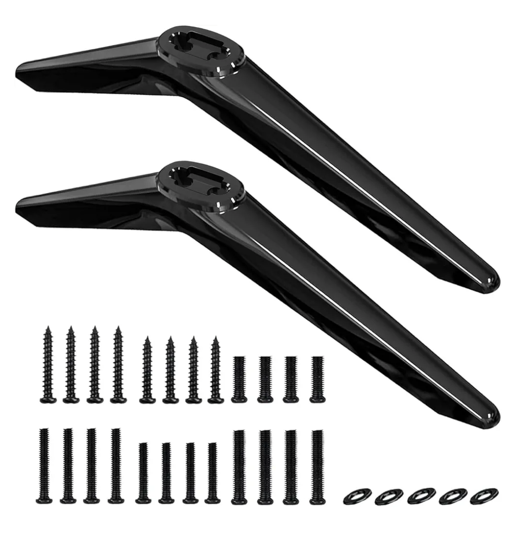 Base Stand for TCL Smart Tv - Legs for TCL Roku TV 28in 32in 40in 43in 49in 50in 55in 60in 65in 32S305 32S301 32S303 40S355 40S325 43S425 43S431 50S431 50S435 55S455 65S433 65S555 with Screws