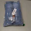 Sidefeel Women's Wide Leg Jeans High Waisted Straight Leg Jeans Stretchy Trendy Loose Denim Pants Iceland Blue Size 8