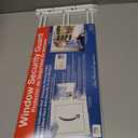 Knape & Vogt 1133 Fixed Window Safety Guard, for Children, Pets, Home Security, 3-Bars, Adjustable Width 24" to 42", Max Height: 10-3/8", White