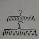 2pcs Tank Wavy Design hanger Storage Multi Purpose Closet Organizer for Scarves Ties Underpants for Home Use