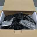 SUNTHIN Outdoor Landscape Lighting, 4 Pack Outdoor Spot Lights with Transformer for Yard, Plant, Lawn, Tree, Flags, House, Garden, Fence Use, IP65 Waterproof & Connectable