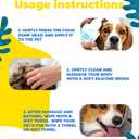 2 x Waterless Cat Shampoo, Cat Waterless Shampoo with Brush, Licking Safe Dry Shampoo for Quick Clean Between Baths