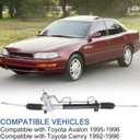 DICMIC Power Steering Rack & Pinion Assembly Compatible with 1995-1996 Toyota Avalon 1992-1996 Toyota Camry