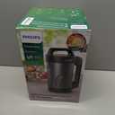 Philips Viva Collection SoupMaker, 1.2 L, Makes 24 servings, 6 Preset Programs, SoupPro Technology, Soup in Less than 18 Minutes, Eeasy Clean, Recipe Book, Black and Stainless Steel (HR2204/70)