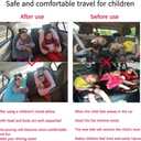 FHSGGP Travel Pillow Car Pillow Kid Car Sleeping The Sleeping Aid for Adults and Kids on Road Trips Kids Travel Pillow Black