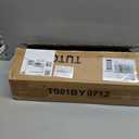 TUTOTAK C Shaped End Table, Small Side Table, Set of 2, 28.7 inch Tall Couch Table, Sofa Table, Living Room, Bed Room, Charcoal Grey TB01BY0712