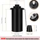 16 oz Torch Replacement Canister (4 Pack) - Outdoor Citronella Fuel Refill for Bamboo Torches with Wicks & Covers, Long-Lasting, Perfect for Patio, Luau Party, Garden Decor