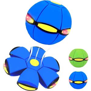 Magic Ball, Magic Meta Ball, Magics Bouncing Balls, Dual Form Freely Switchable, The MagicBall with 6 Light, Suitable for Indoor & Outdoor Use (Blue)