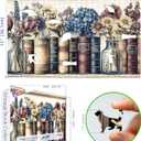 500 Piece Puzzles for Adults, Wildflower Vintage Book Collection and Flowers Jigsaw Puzzle for Adults, Family, Decoration, Party Game, Finished Size 23" x 15"