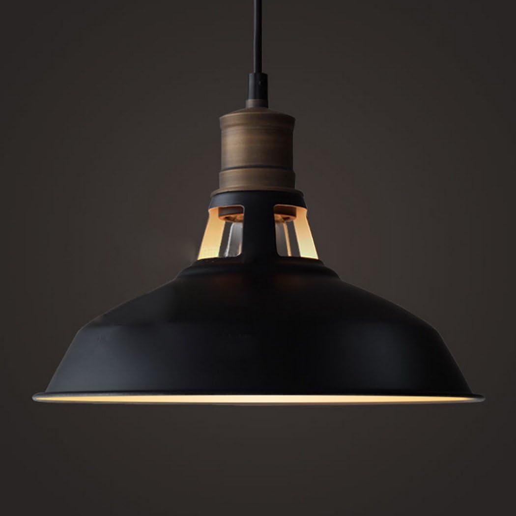 CLAXY Ecopower Industrial Barn Mini Metal Pendant Light 1 Light Hardwired for Kitchen Loft Restaurant Bar (47.2 inch cord)