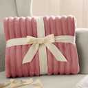 Bedsure GentleSoft Dusty Pink Fleece Throw Blanket for Couch - Cozy Soft Blankets for Women, Cute Small Throws for Girls, 50x60 Inches