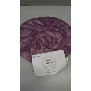 Microwavable Heating Pad for Neck, Shoulders, and Back - Weighted Neck Warmer with Moist Heat, Purple, Lavender Scented