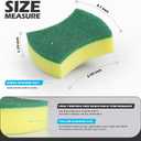 Kitchen Cleaning Sponges,24 Pack Eco Non-Scratch for Dish,Scrub Sponges