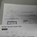 TONIAL1 Inch Double Curtain Rods for Windows 66 to 120 Inches (6-12ft), Heavy Duty Decorative Drapery Rod for 32 to 144 Inches (5.75-11.7ft) with Classic Cap Finial, Bronze