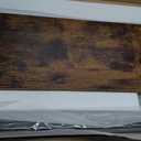 Headboard Adjustable Queen Size with Outlets, USB Ports, LED Lights Type-C, and Storage, Rustic Brown, Sturdy Bed Frame Headboard for Enhanced Comfort and Functionality, King Size