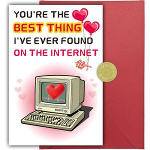 5 x Valentines Day Card for Husband, Funny & Romantic Anniversary Card for Men or Women, I Love You Card gift for Him,Her, Boyfriend or Girlfriend, Double-Sided (03)